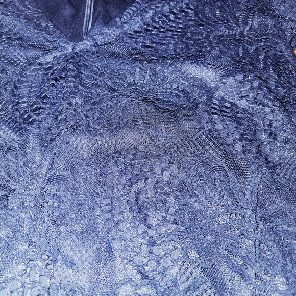 R&K‎ Women's 18W Navy Lace Cap Sleeve Shift Dress Lined Cocktail Party Formal - Picture 5 of 7